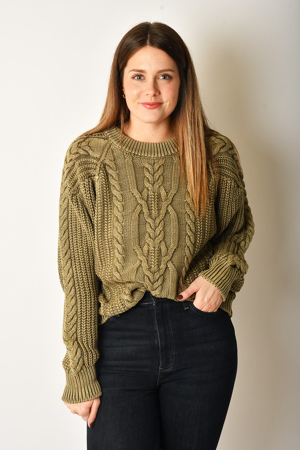 Frankie Cable Sweater 2 Colors