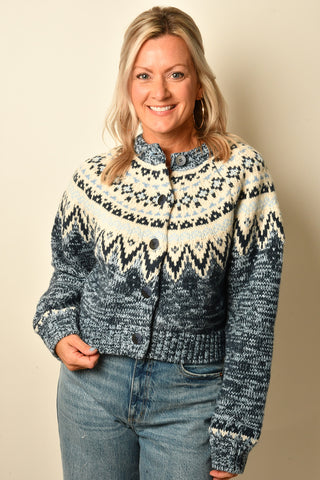 NORTH SEA FAIRISLE CARDIGAN