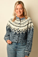 NORTH SEA FAIRISLE CARDIGAN
