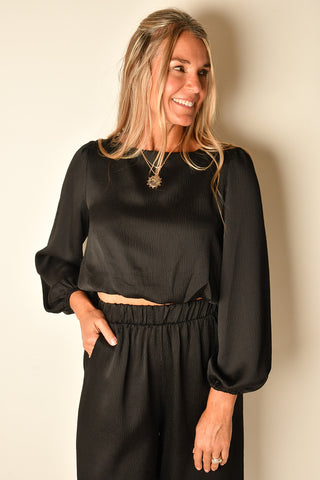 HAMMERED SATIN SET