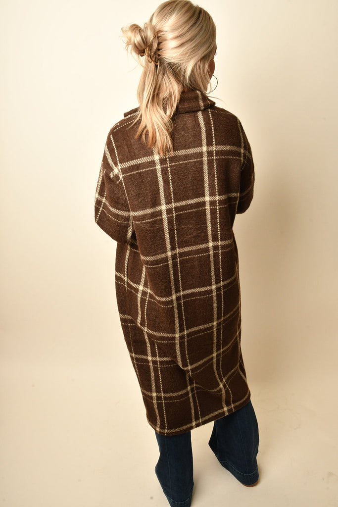 MASON PLAID SWEATER COAT