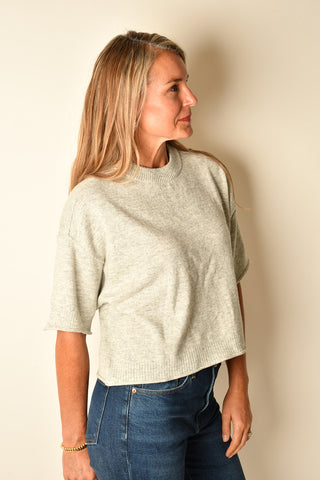 SLOAN BOXY SHORT SLEEVE SWEATER