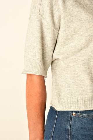 SLOAN BOXY SHORT SLEEVE SWEATER
