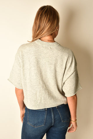 SLOAN BOXY SHORT SLEEVE SWEATER