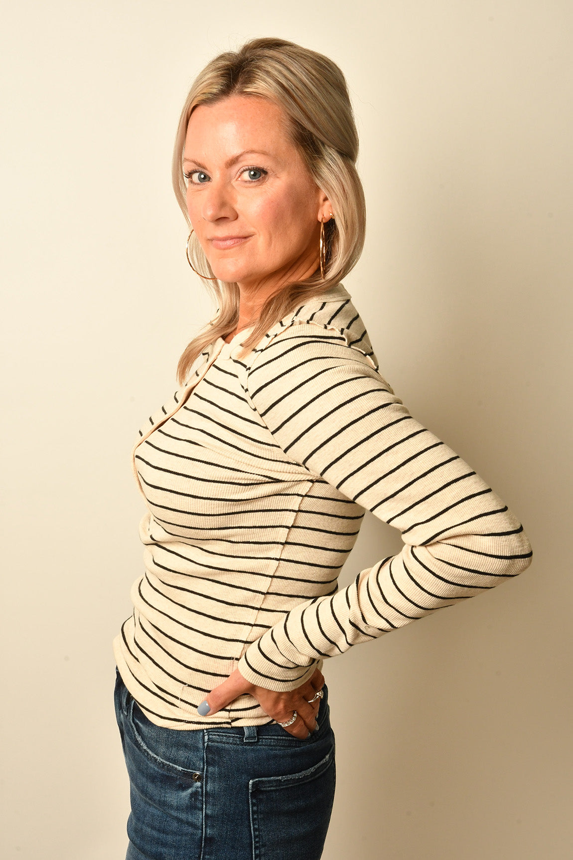 EVE STRIPE HENLEY