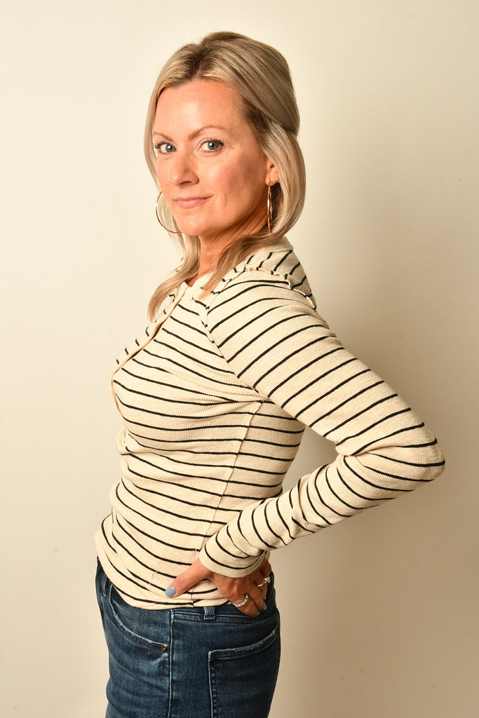 EVE STRIPE HENLEY