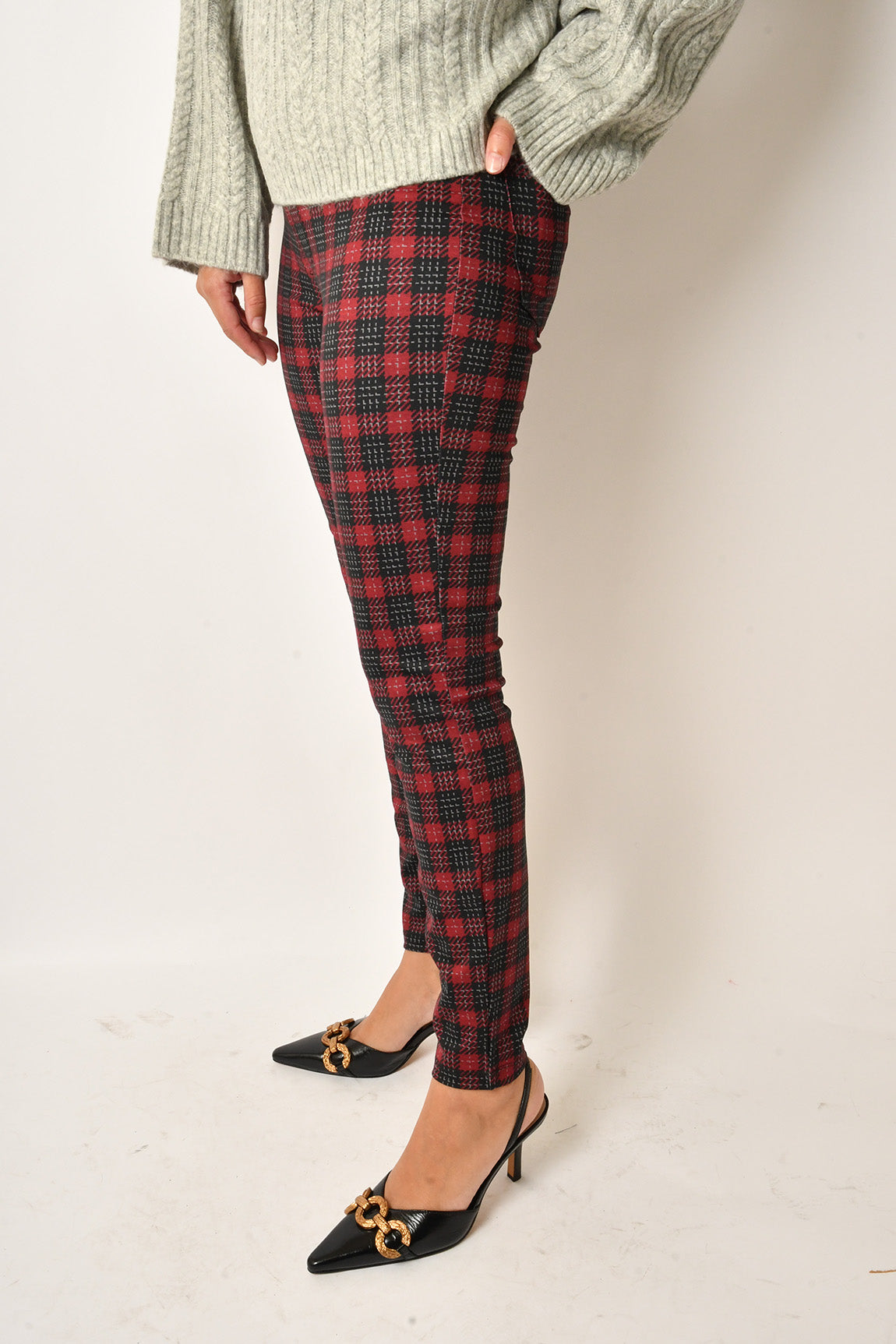 MARS RED RUNWAY LEGGING