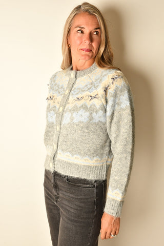 FAIRISLE BOW CARDIGAN