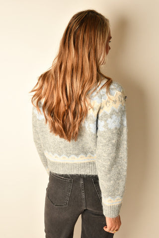 FAIRISLE BOW CARDIGAN