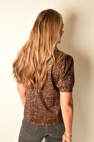 WILD LUXE LEOPARD SUEDE TOP