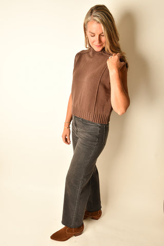 COCOA EXPOSED SEAM SWEATER VEST