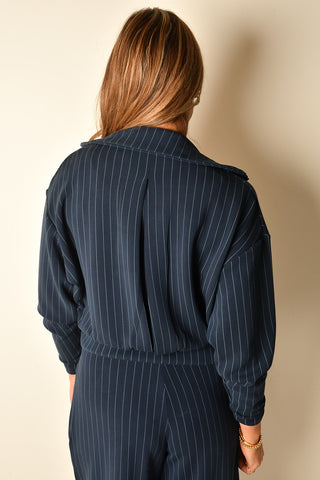 MAURITZ STRIPE SOFT ZIP UP