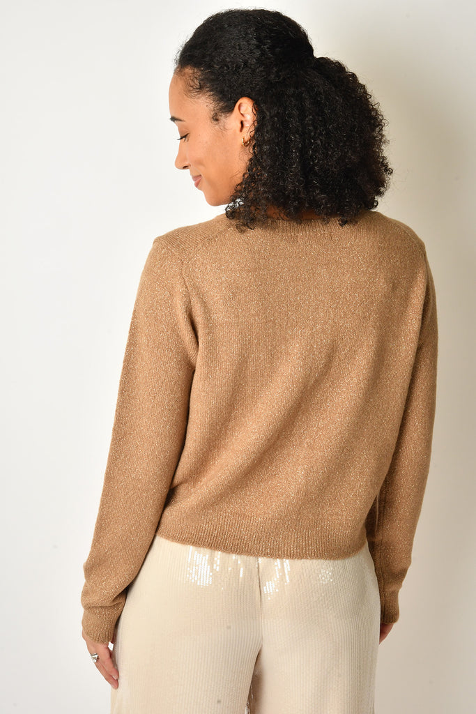 OUTLOOK METALLIC CARDIGAN