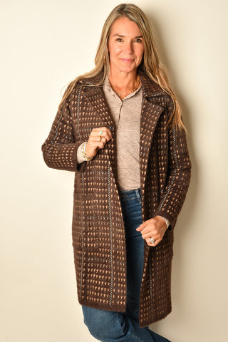 MARCEAU HOUNDSTOOTH SWTR