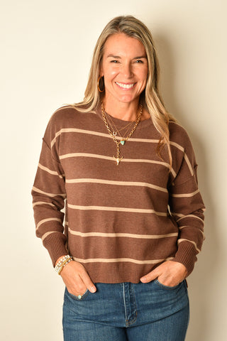 BOXY STRIPE SWEATER