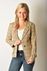 Fitted Plaid Blazer 2 Colors