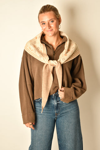 BOHO FOULARD TRIANGLE SCARF
