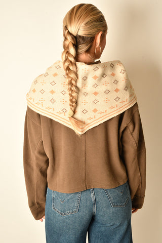 BOHO FOULARD TRIANGLE SCARF