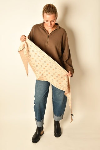 BOHO FOULARD TRIANGLE SCARF