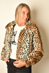 FOXY LEOPARD "FUR" JACKET
