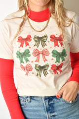 CHRISTMAS BOW TEE