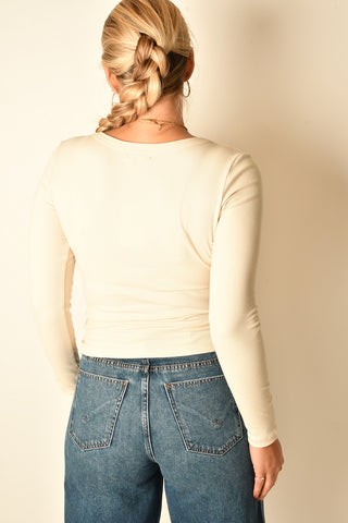 GREYSON LONG SLEEVE SCOOP TEE