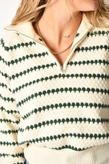 HUNTER STRIPE COLLAR SWEATER