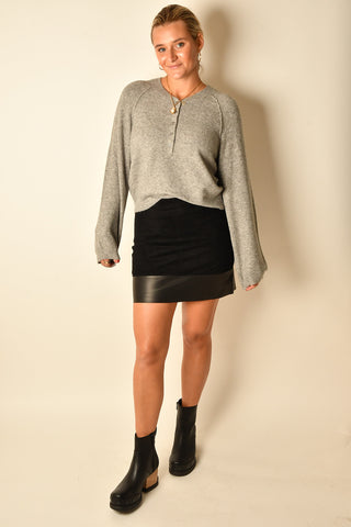 BROADWAY SUEDE LEATHER SKIRT