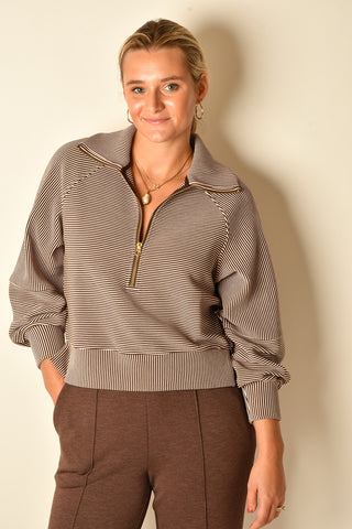 MILANO HALF ZIP SWEATSHIRT