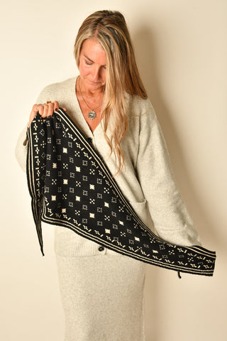 BOHO FOULARD TRIANGLE SCARF