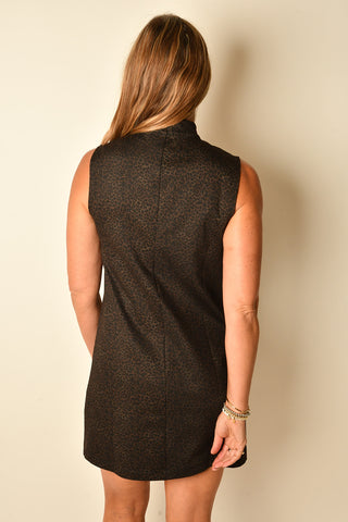 BRIAR MOCK NECK SHIFT DRESS