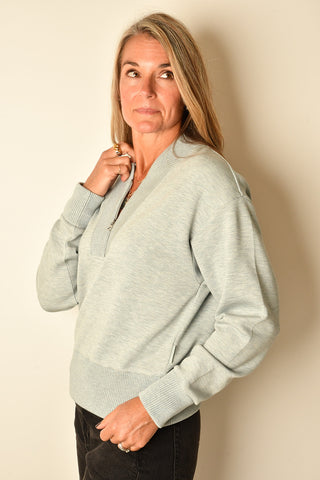 SALLY HALF ZIP SWEAT