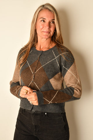 MEDINA ARGYLE CARDIGAN