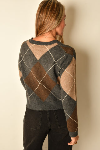 MEDINA ARGYLE CARDIGAN