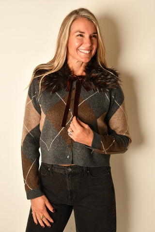 ESPRESSO "FUR" TIE-ON COLLAR