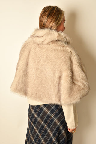 LUXE FAUX FUR PARTY CAPELET
