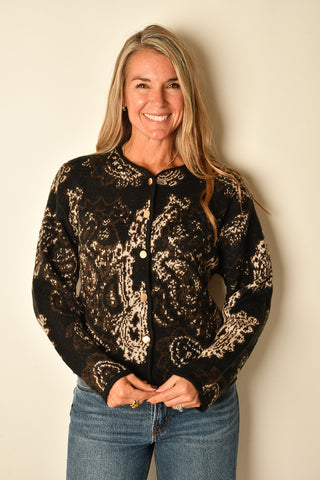 JACQUARD KNIT JACKET