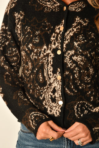 JACQUARD KNIT JACKET