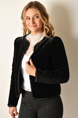 QUILTED VELVET JACKET