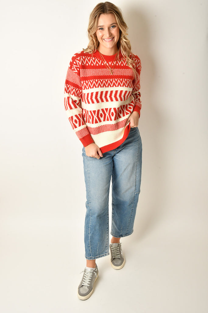 RETRO STRIPE SWEATER