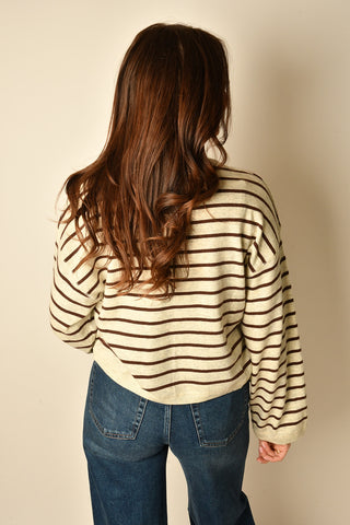 CLASSIC STRIPED CREWNECK SWEATER