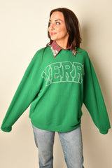 MERRY CLOUD KNIT SWEATSHIRT