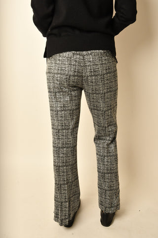 TWEED ANKLE FLARE TROUSER