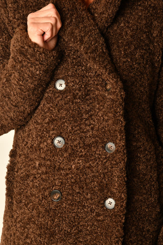 TEDDY DOUBLE BREASTED COAT