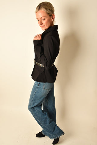 BELTED PEPLUM BLAZER