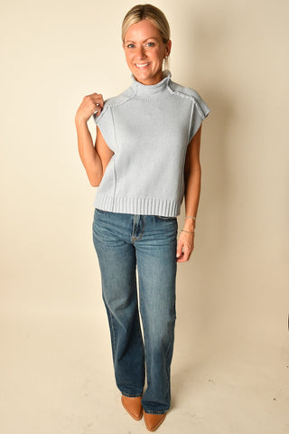 EXPOSED SEAM SWEATER VEST