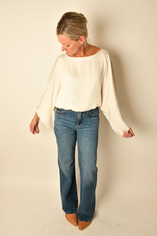 SATIN KIMONO BLOUSE