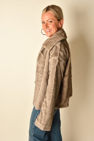 MINK FAUX FUR JACKET