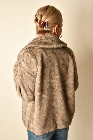 MINK FAUX FUR JACKET
