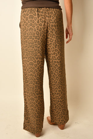 LEOPARD SIDE STRIPE PANT